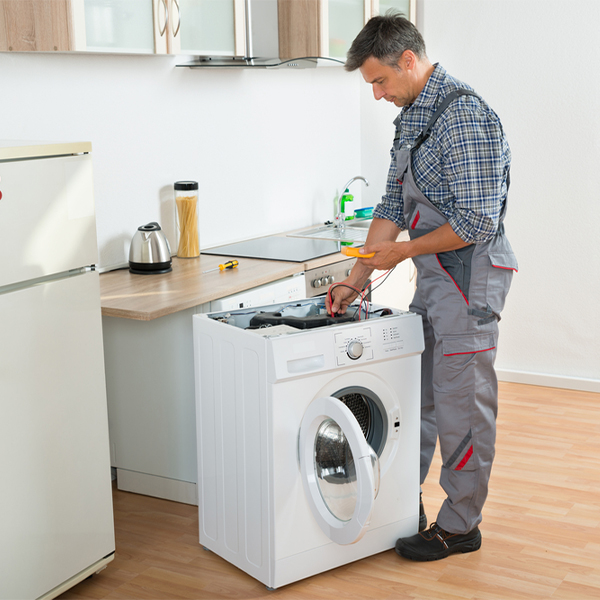 can you walk me through the steps of troubleshooting my washer issue in Russell Gardens New York